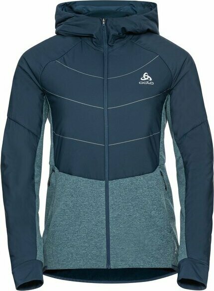 Odlo Run Easy S-Thermic Jacket Womens Blue Wing Teal
