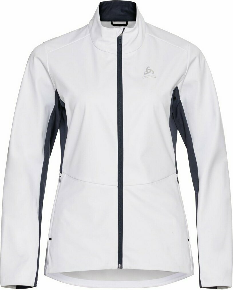 Odlo Markenes Jacket Womens White / Dark Sapphire
