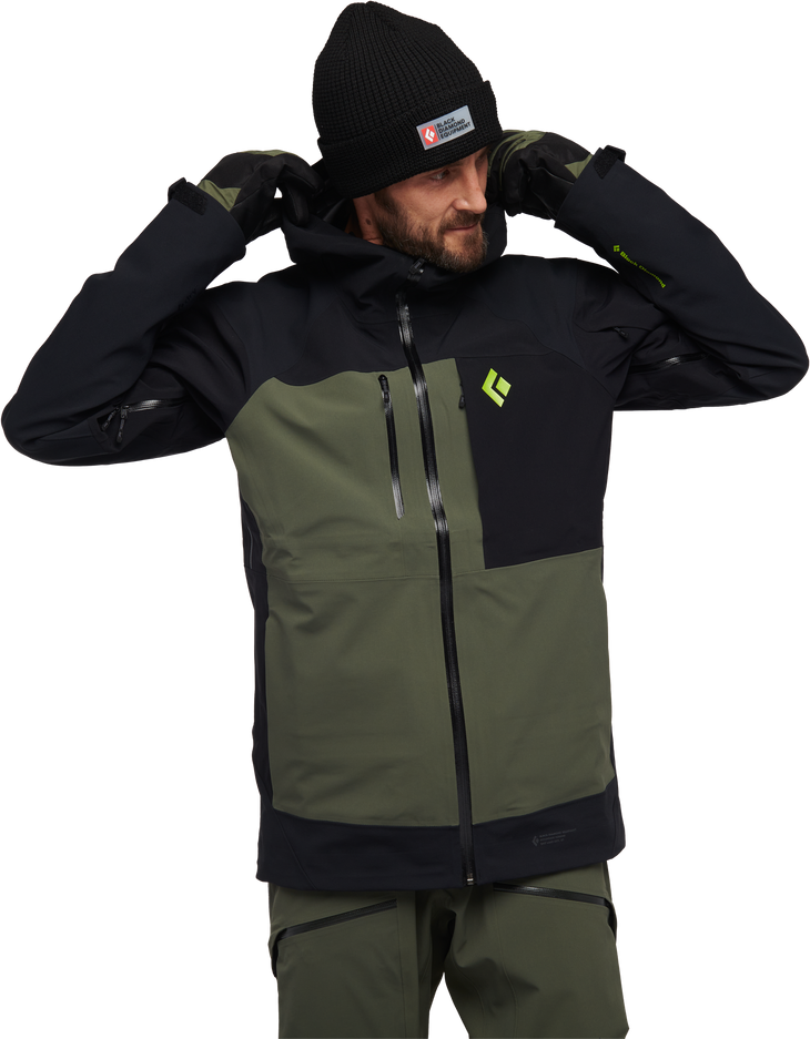 Black Diamond Recon Stretch Pro Shell Mens Black Tundra