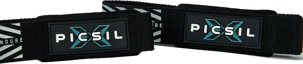 Picsil Weightlifting Straps Musta