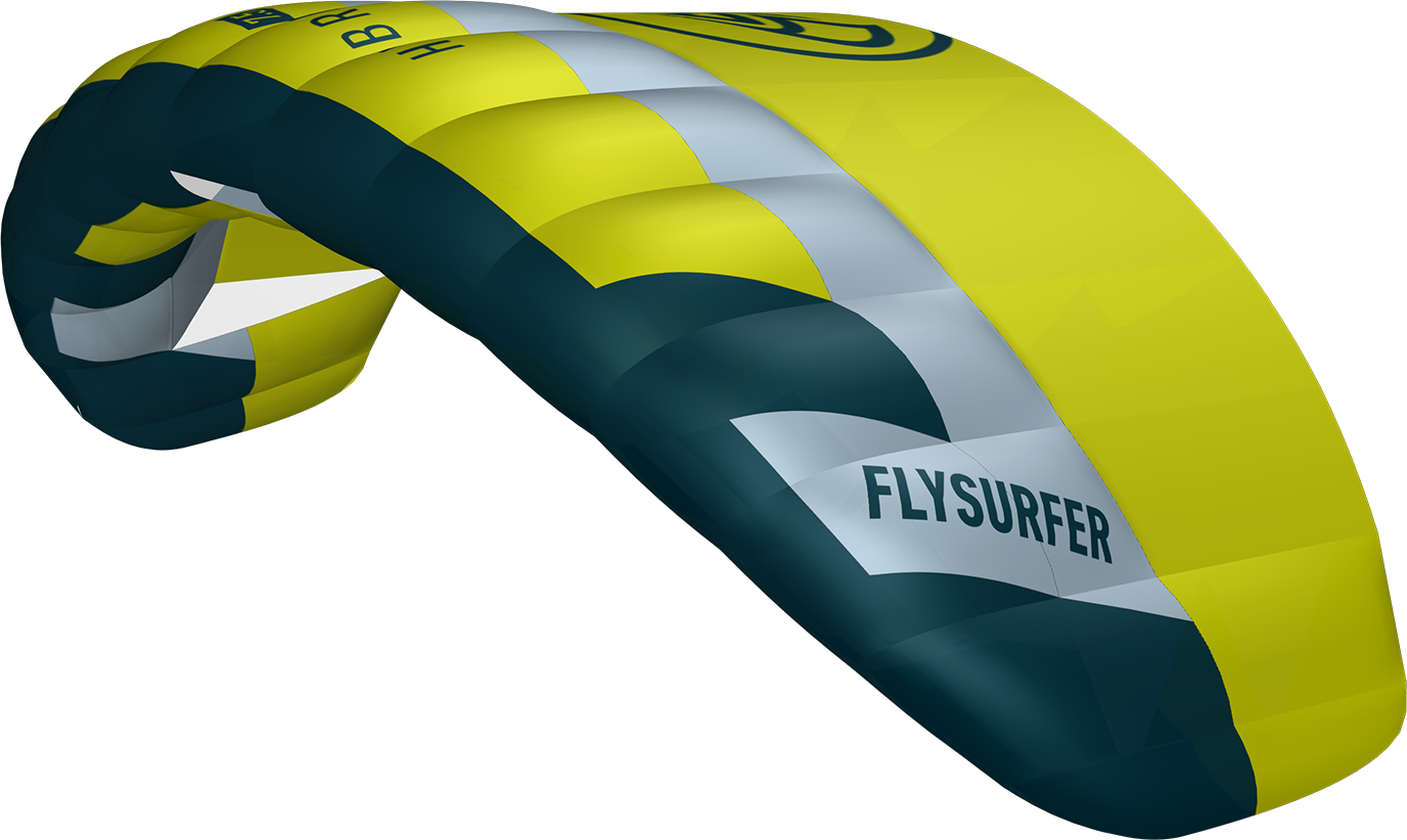 Flysurfer Hybrid 7.5 Kite Only Mellow Yellow / Dove /Petrol