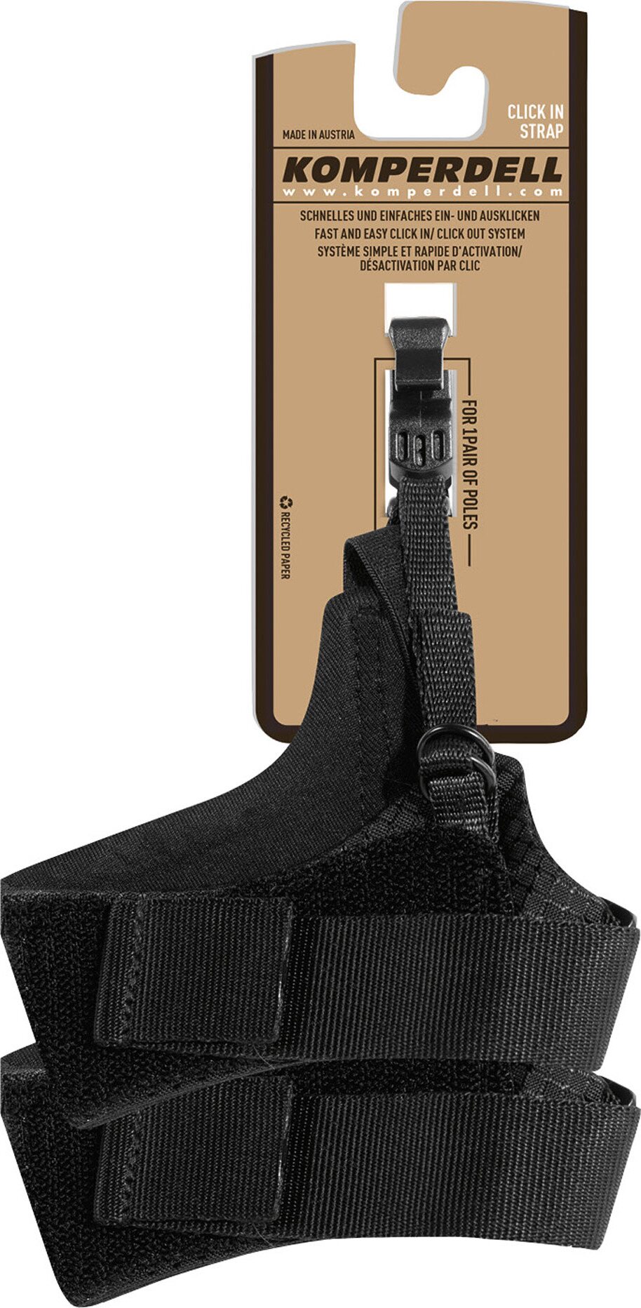 Komperdell Nordic Walking Strap Click-In 2.0 Black