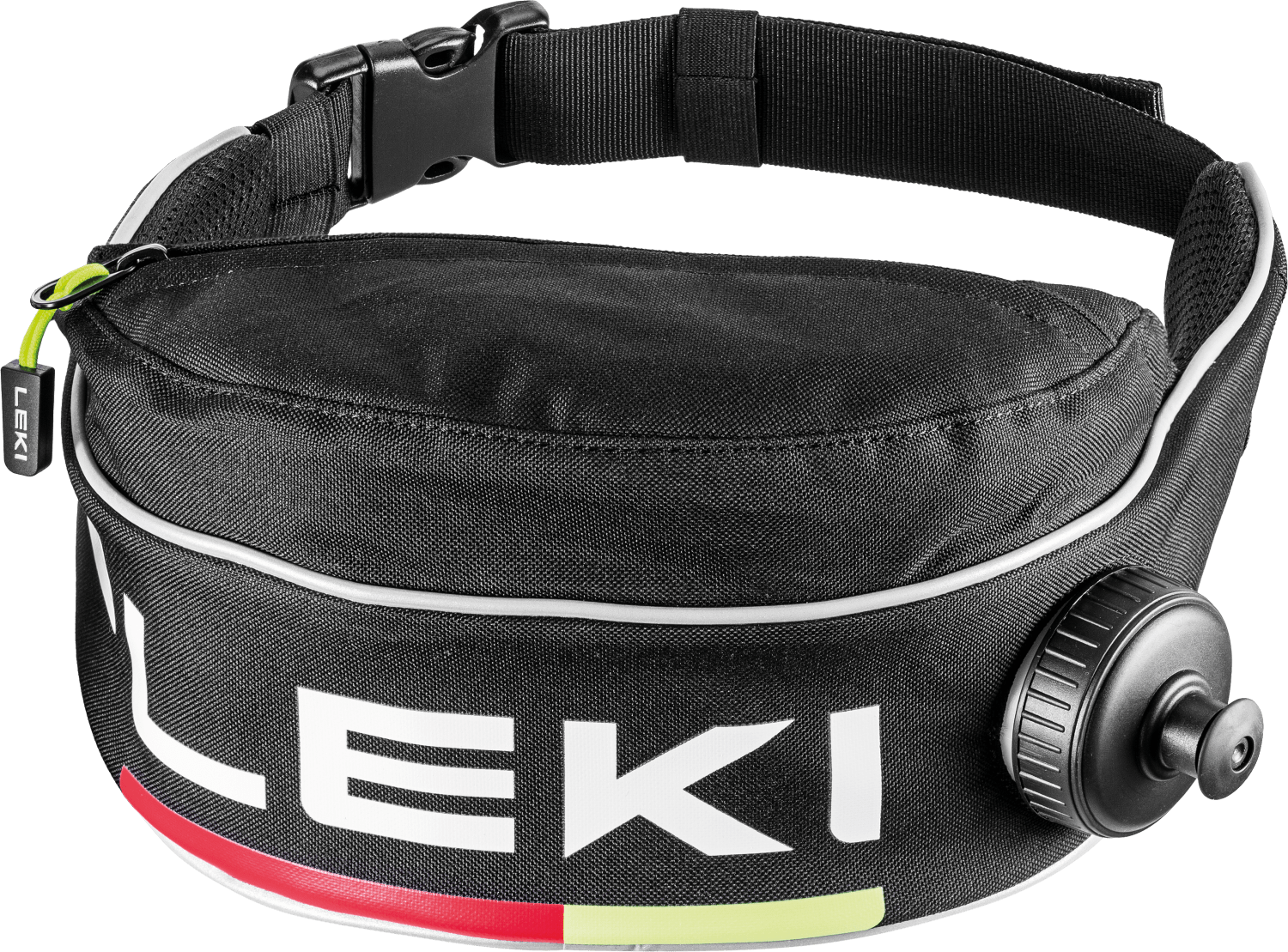 LEKI Drinkbelt Thermo Black/Bright Red/Neon Yellow