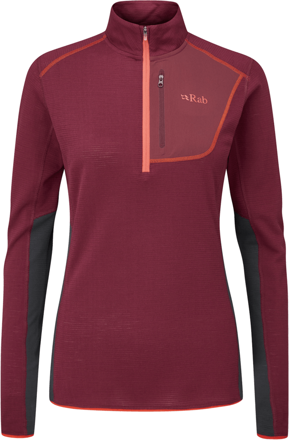 Rab Syncrino Light Fleece Pull-On Womens Deep Heather