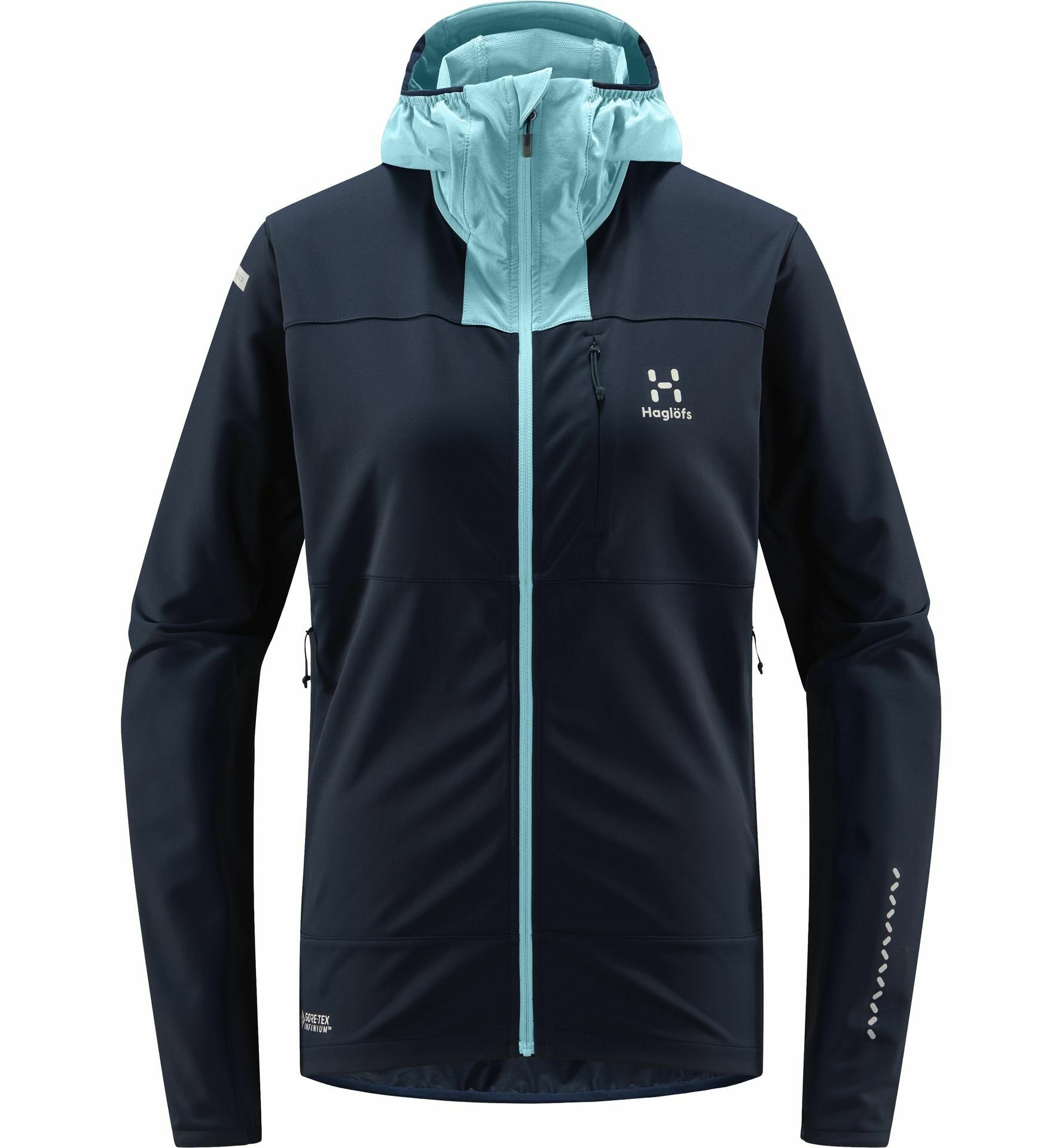 Haglöfs L.I.M Hybrid Softshell Jacket Womens Tarn Blue / Frost Blue