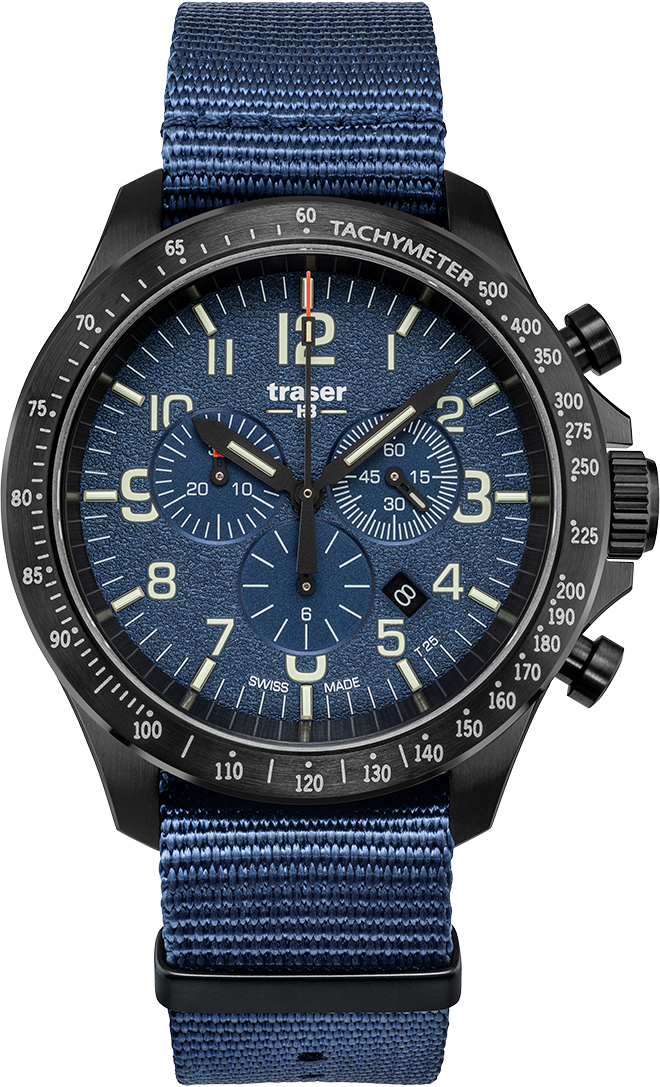 Traser P67 Officer Pro Chrono Blue Nato strap