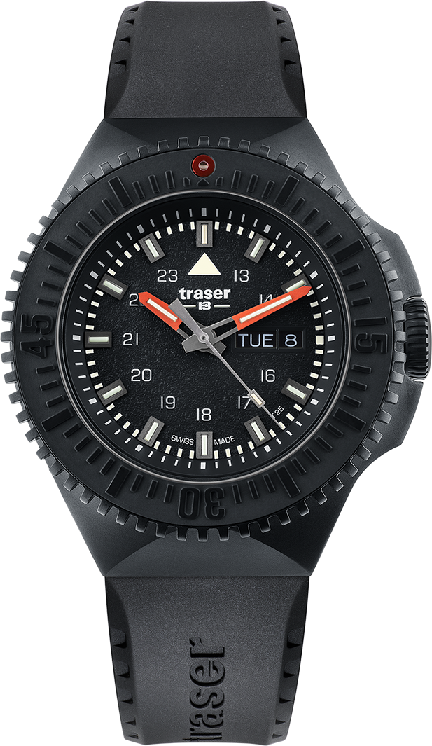 Traser P69 Black Stealth Black Rubber
