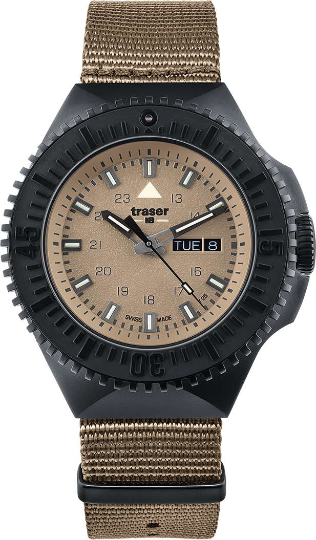 Traser P69 Black Stealth Sand Nato strap
