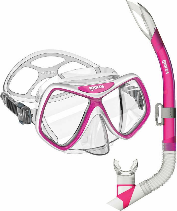 Mares Ridley Snorklaussetti (maski+snorkkeli) Pink