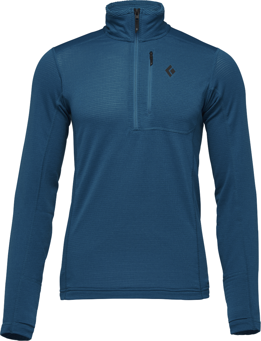 Black Diamond Coefficient LT Quarter Zip Mens Kingfisher