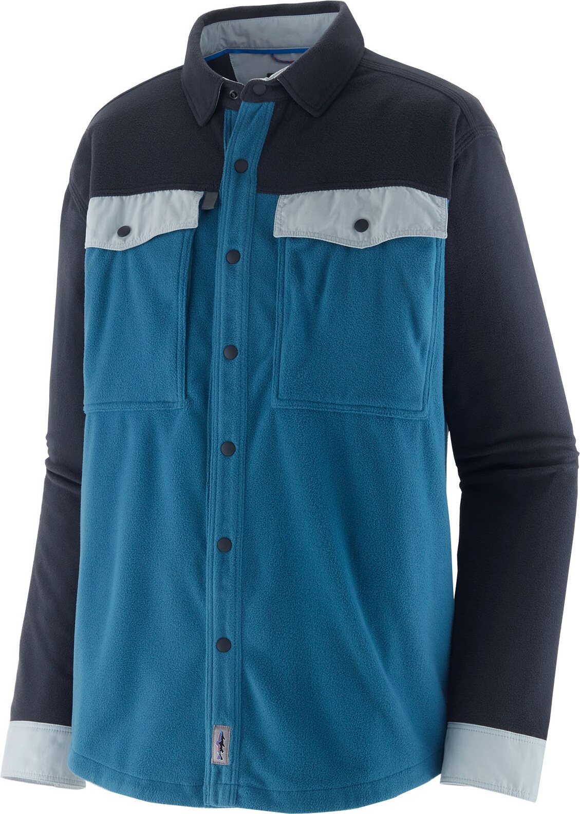 Patagonia Long-Sleeved Early Rise Snap Shirt Mens Wavy Blue