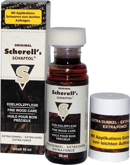 Schaftol Oil for wooden parts 50 ml Very Dark