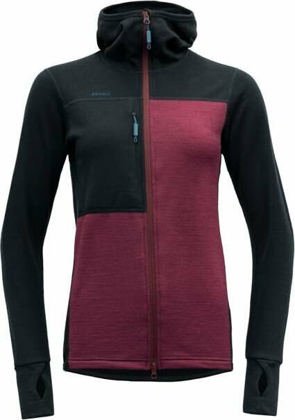 Devold Nibba Pro Merino Jacket w/Hood Womens Ink / Beetroot