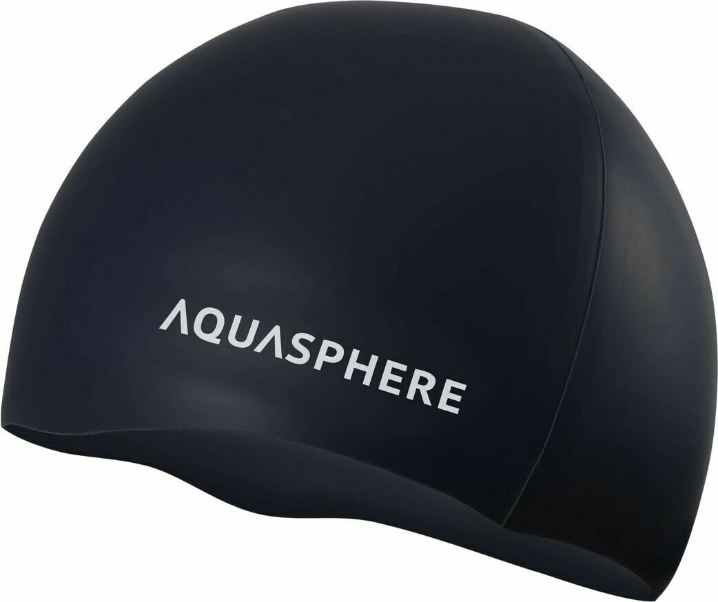 Aquasphere Plain Silicone Cap Black / White