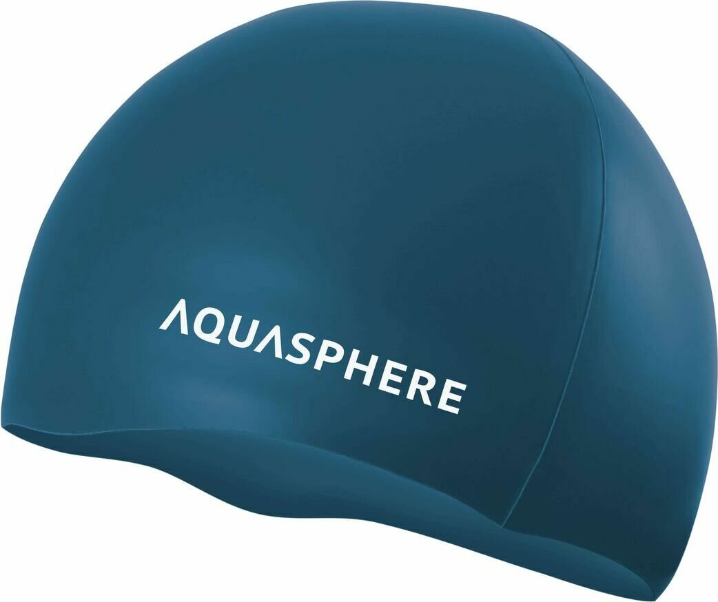 Aquasphere Plain Silicone Cap Dark Green / White