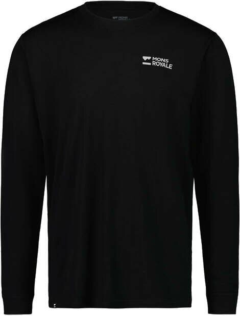 Mons Royale Icon Merino Air-Con LS Mens Black (2024)
