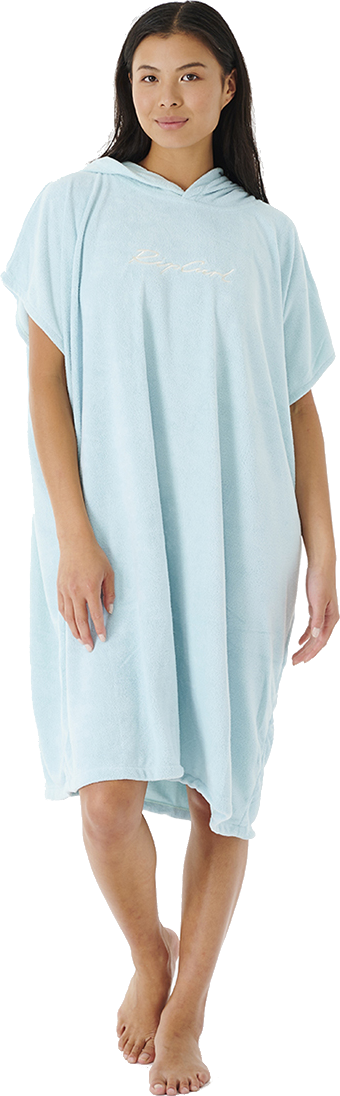 Rip Curl Script Hooded Towel Aqua