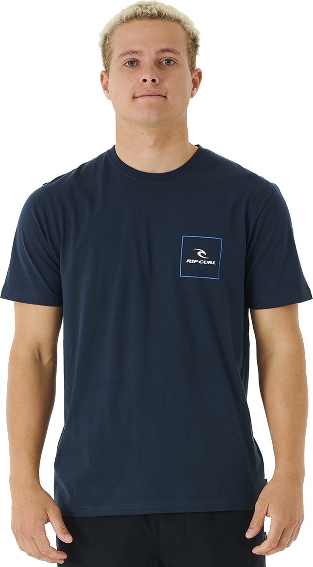 Rip Curl Corp Icon Tee Mens Dark Navy