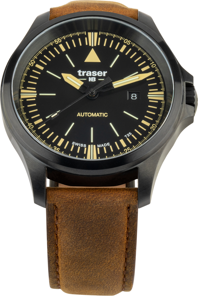 Traser P67 Officer Pro Automatic Black Leather