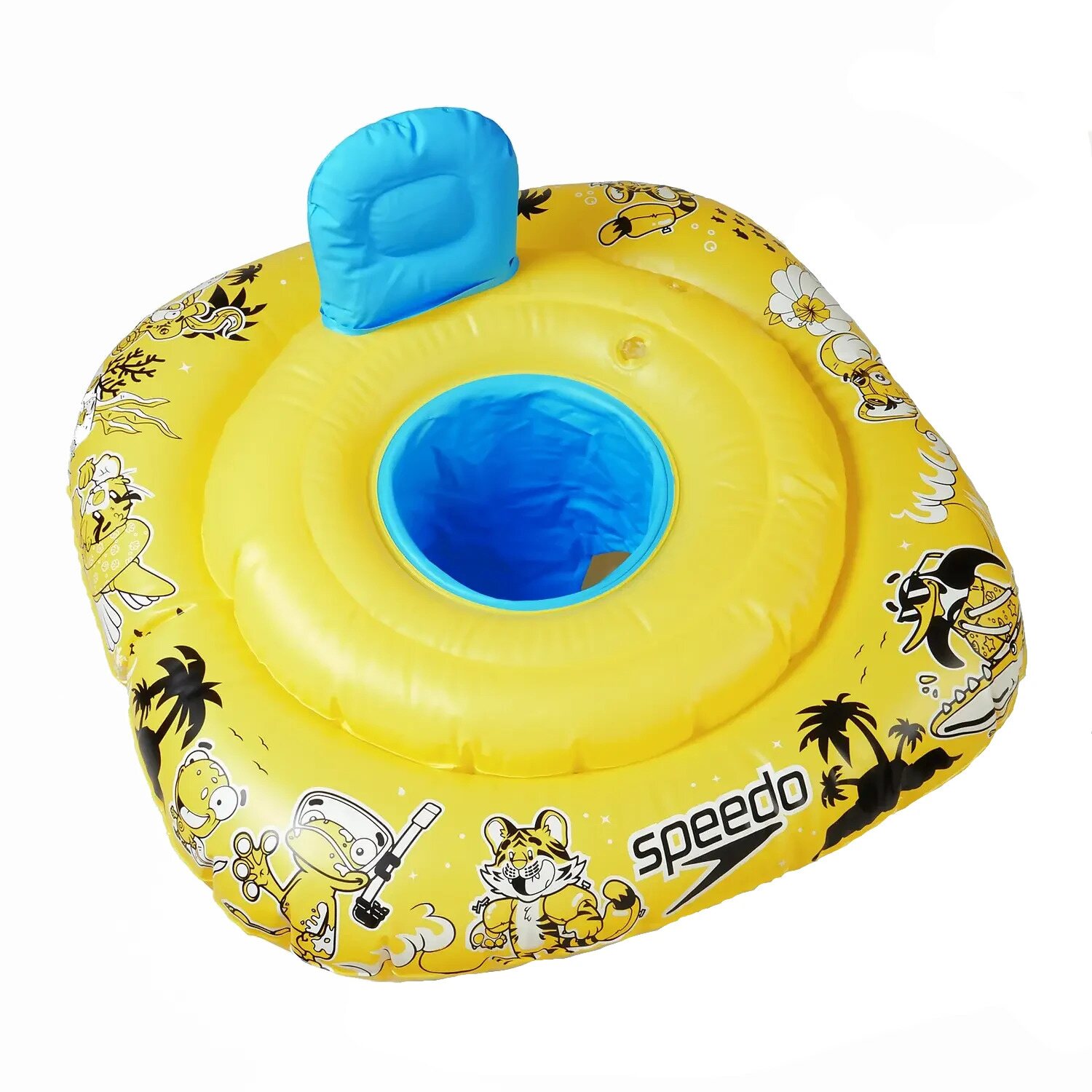Speedo Learn To Swim Character Seat Bright Yellow / Black / Azure Blue