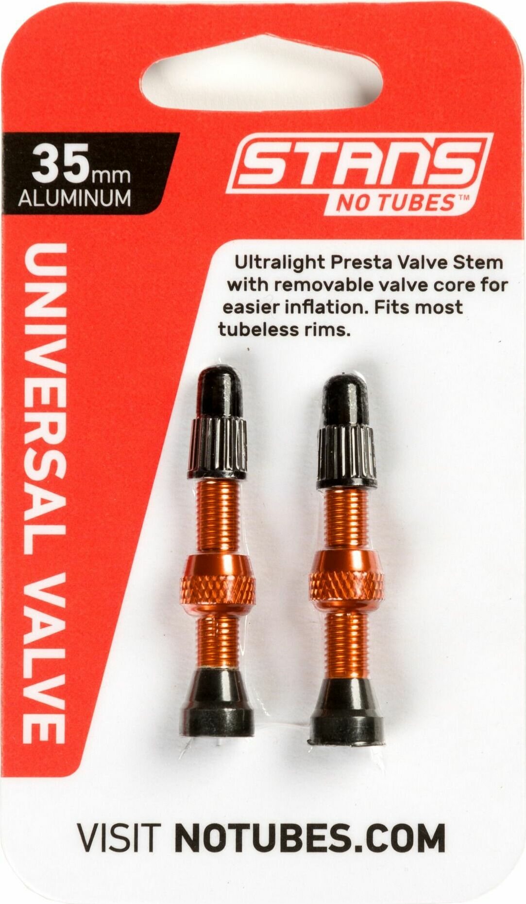 Stan's NoTubes Aluminium Valve Stem Orange