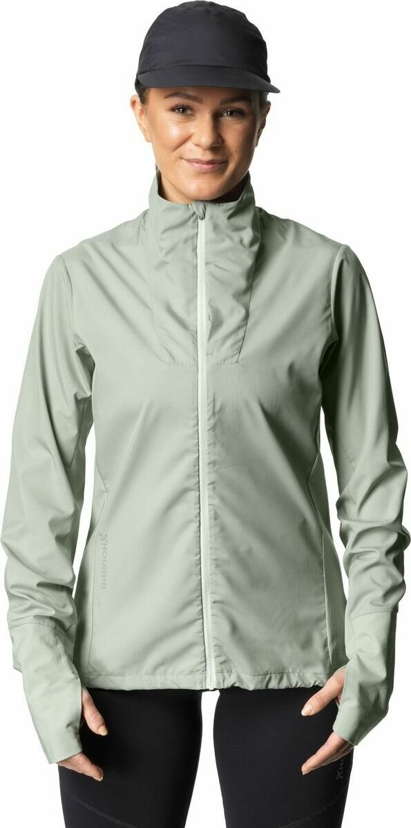 Houdini Pace Wind Jacket Womens Frost Green