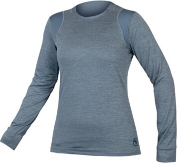 Endura Singletrack L/S Jersey Womens Blue Steel