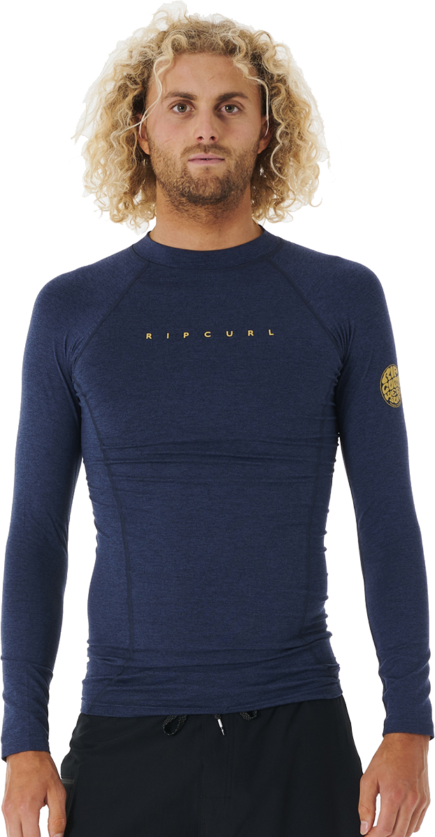 Rip Curl Dawn Patrol Perf Long Sleeve UV Tee Navy Marle