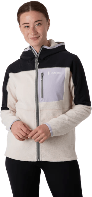 Cotopaxi Abrazo Hooded Full-Zip Fleece Jacket
 Womens Black / Cream