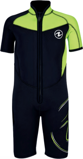 AquaLung Wave Junior Shorty 4 mm Black / Fluo Yellow