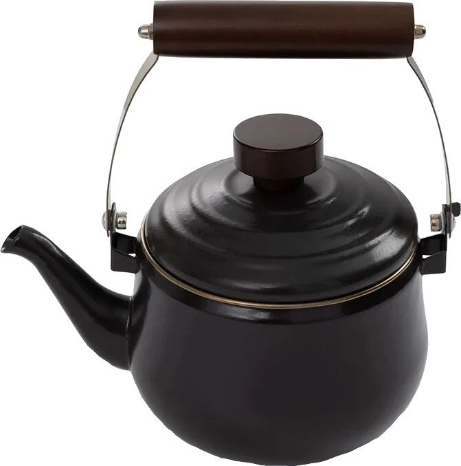 Barebones Enamel Teapot 1.5L Charcoal