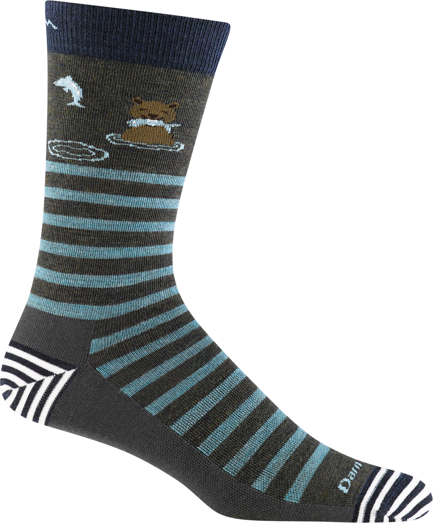 Darn Tough Animal Haus Crew Lightweight Merino Mens Forest