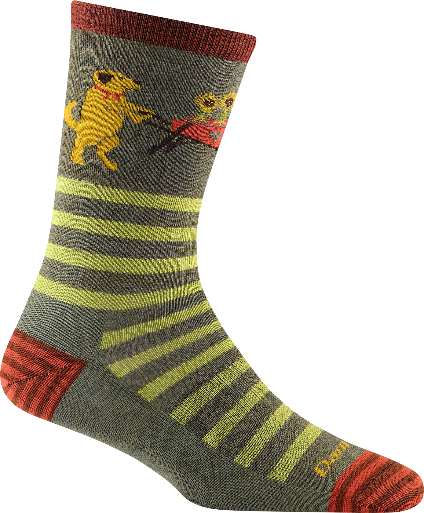 Darn Tough Animal Haus Crew Lightweight Womens Herb