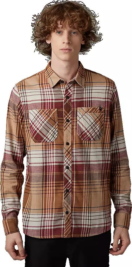 Fox Racing Turnouts Utility Flannel Mens Cognac