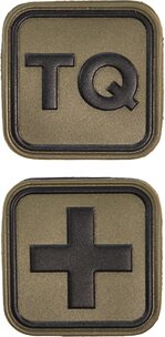 HSGI TQ and Medical Cross Patch Combo Olive Drab