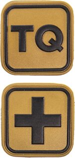HSGI TQ and Medical Cross Patch Combo Coyote Brown