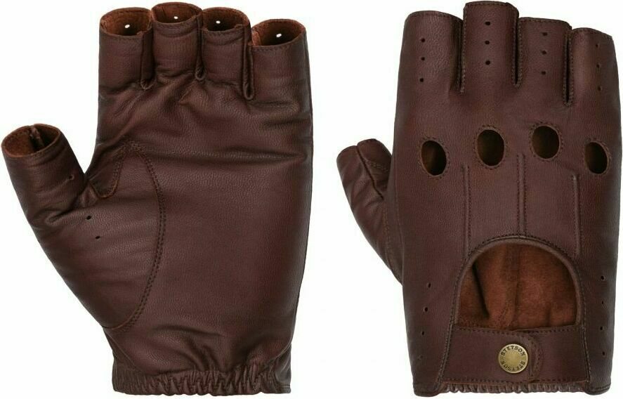 Stetson Summer Oily Goat Nappa Leather Gloves Brown