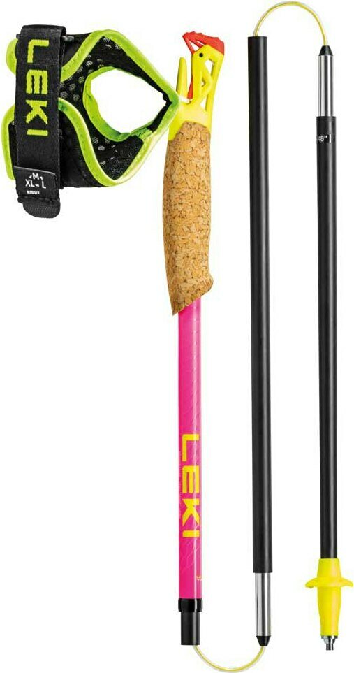 LEKI Ultratrail FX.One Superlite Neon Pink - Neon Yellow - Natural Carbon