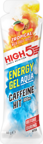 High5 Energy Gel Aqua Caffeine Hit 66ml Tropical