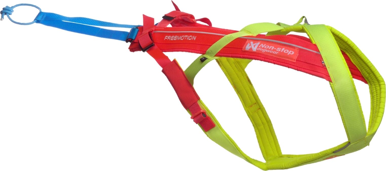 Non-stop Dogwear Freemotion Harness 5.0 Limited Edition Yellow / Pink / Blue