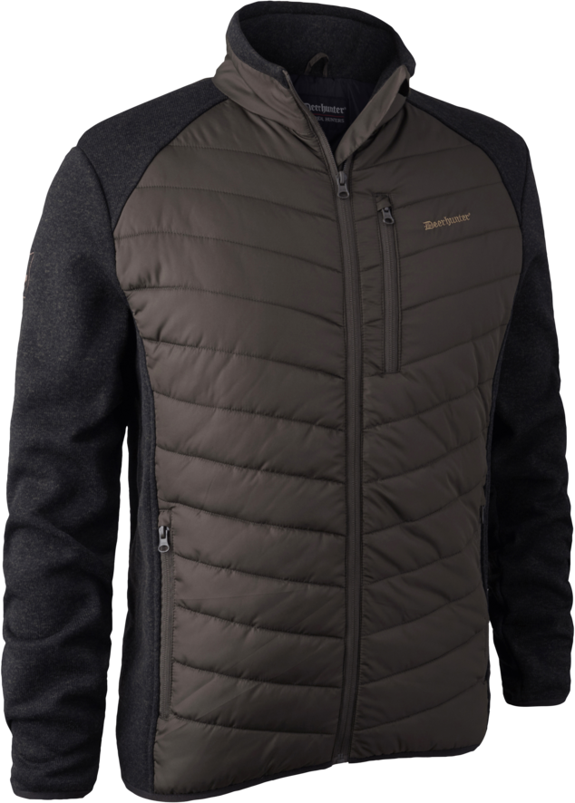 Deerhunter Moor Padded Jacket w Knit Brown Leaf
