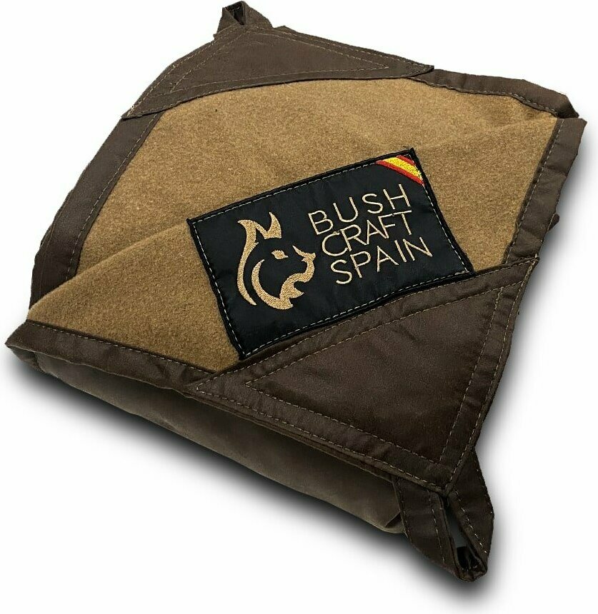 Bushcraft Spain Oilskin & Wool Ground Cloth Brown / Brown