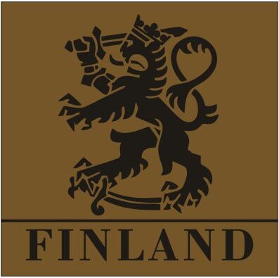 InfraredID Finland Lion Patch, 5x5cm Coyote Brown
