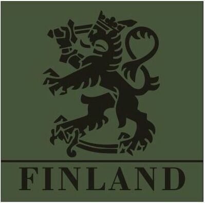 InfraredID Finland Lion Patch, 5x5cm OD Green