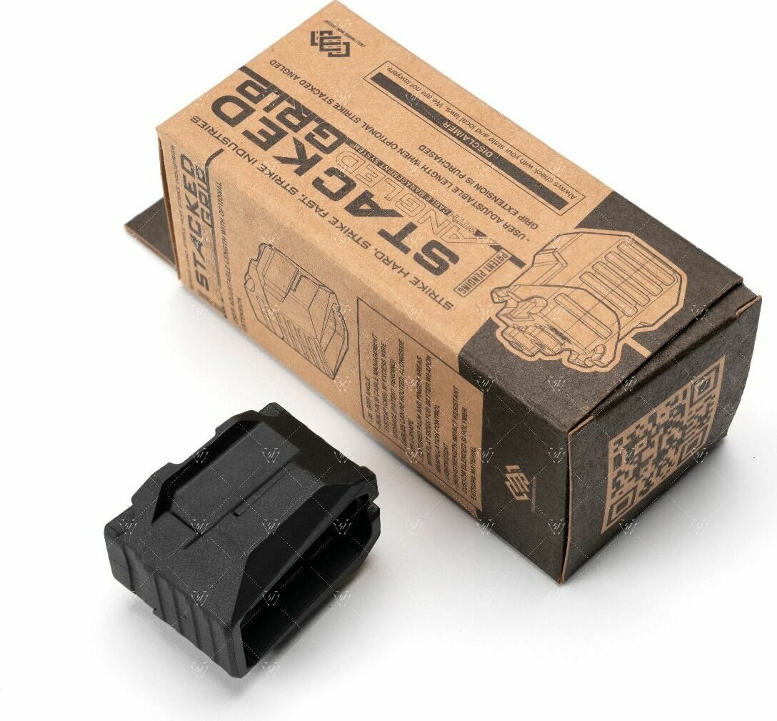 Strike Industries Strike Stacked Angled Grip with Cable Management System® (M-LOK) Black