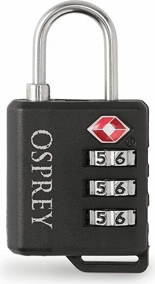 Osprey Travel Sentry 3-Dial Padlock Black