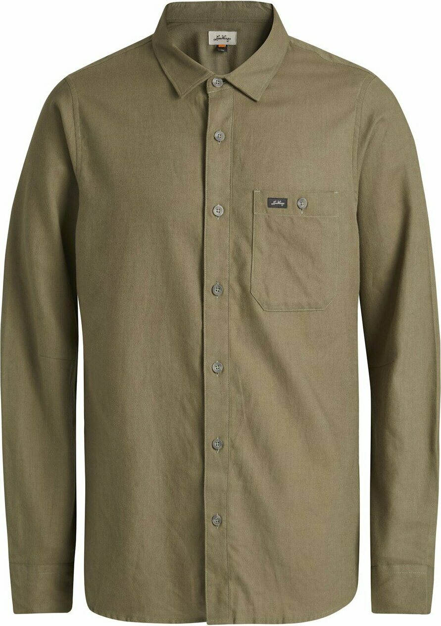 Lundhags Ekren Solid Long Sleeve Shirt Mens Clover (640)