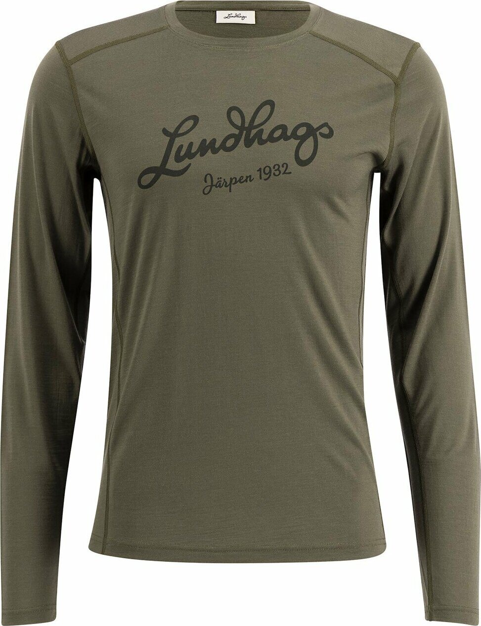 Lundhags Fulu Merino Longsleeve T-Shirt Mens Forest Green (604)