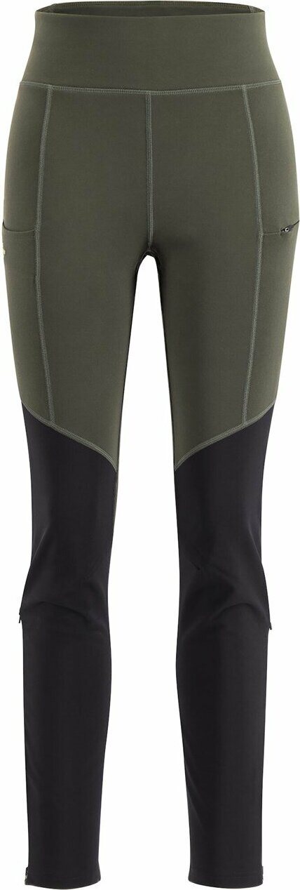 Lundhags Fulu Wool Tights Womens Dark Forest Green / Black (61409)