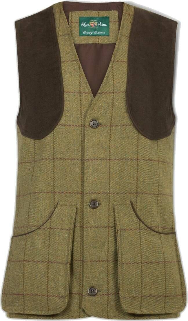 Alan Paine Rutland Mens Shooting Waistcoat Lichen